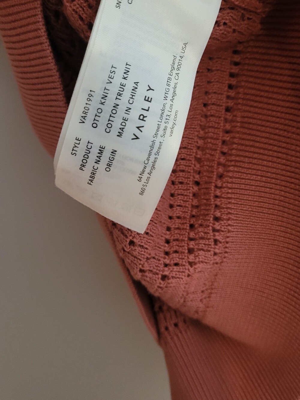 Varley Cotton True Knit Otto Top - Picture 8 of 8